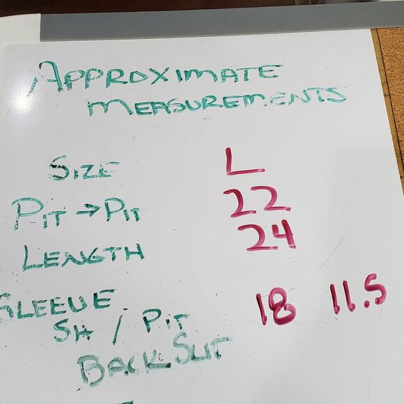 Christopher & Banks Blue Green Plaid V Neck Button Front Long Sleeve Tunic Large - Picture 8 of 8